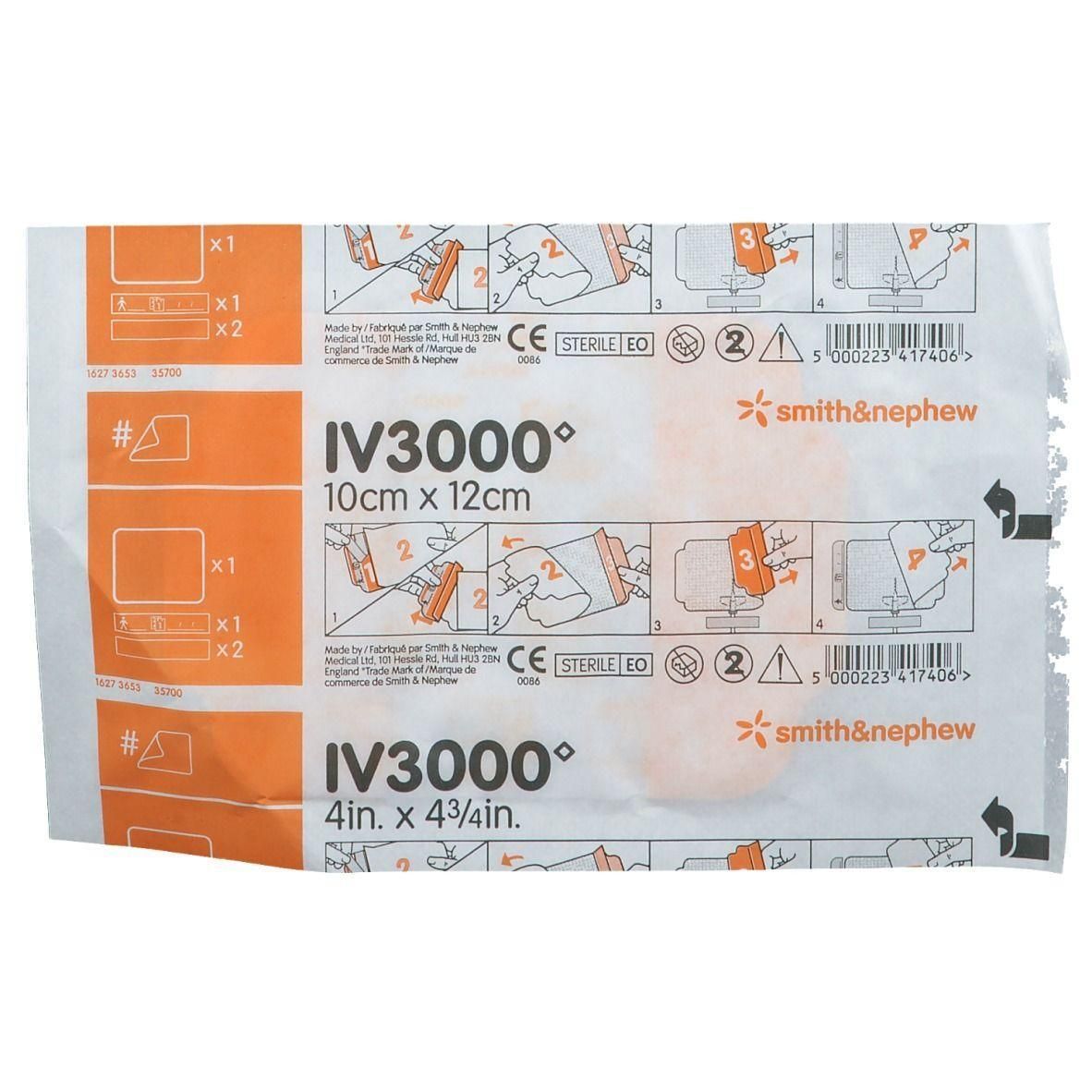 Smith & Nephew IV3000 verband, 10cm x 12cm. Steriel, CE-gecertificeerd.