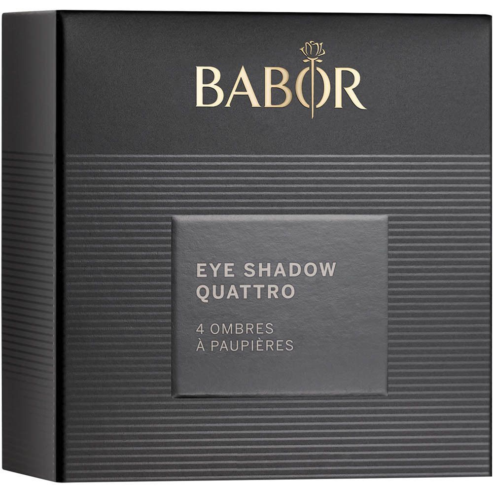 Boîte Babor Eye Shadow Quattro avec logo et nom du produit.