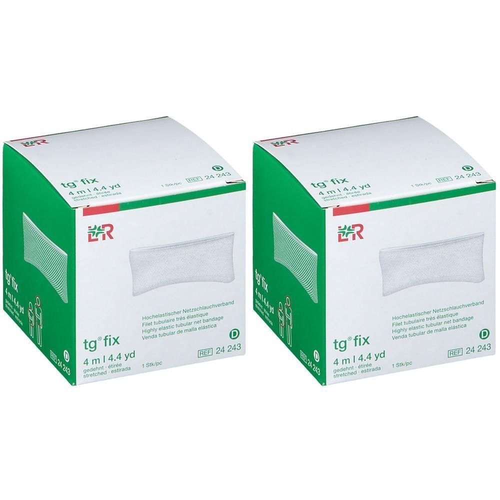 Deux paquets de Tg-Fix, bandage tubulaire élastique, 4m.