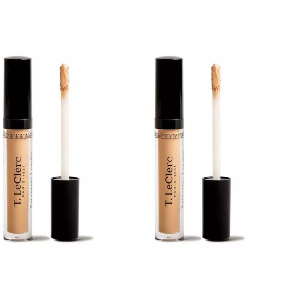 Twee T.LeClerc concealers in de kleur Miel met applicator.