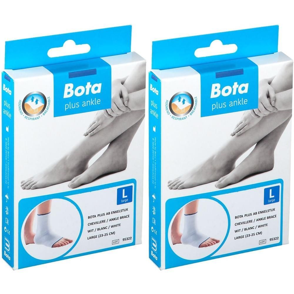 Bota Plus AB Cheville, bandage blanc, taille L.
