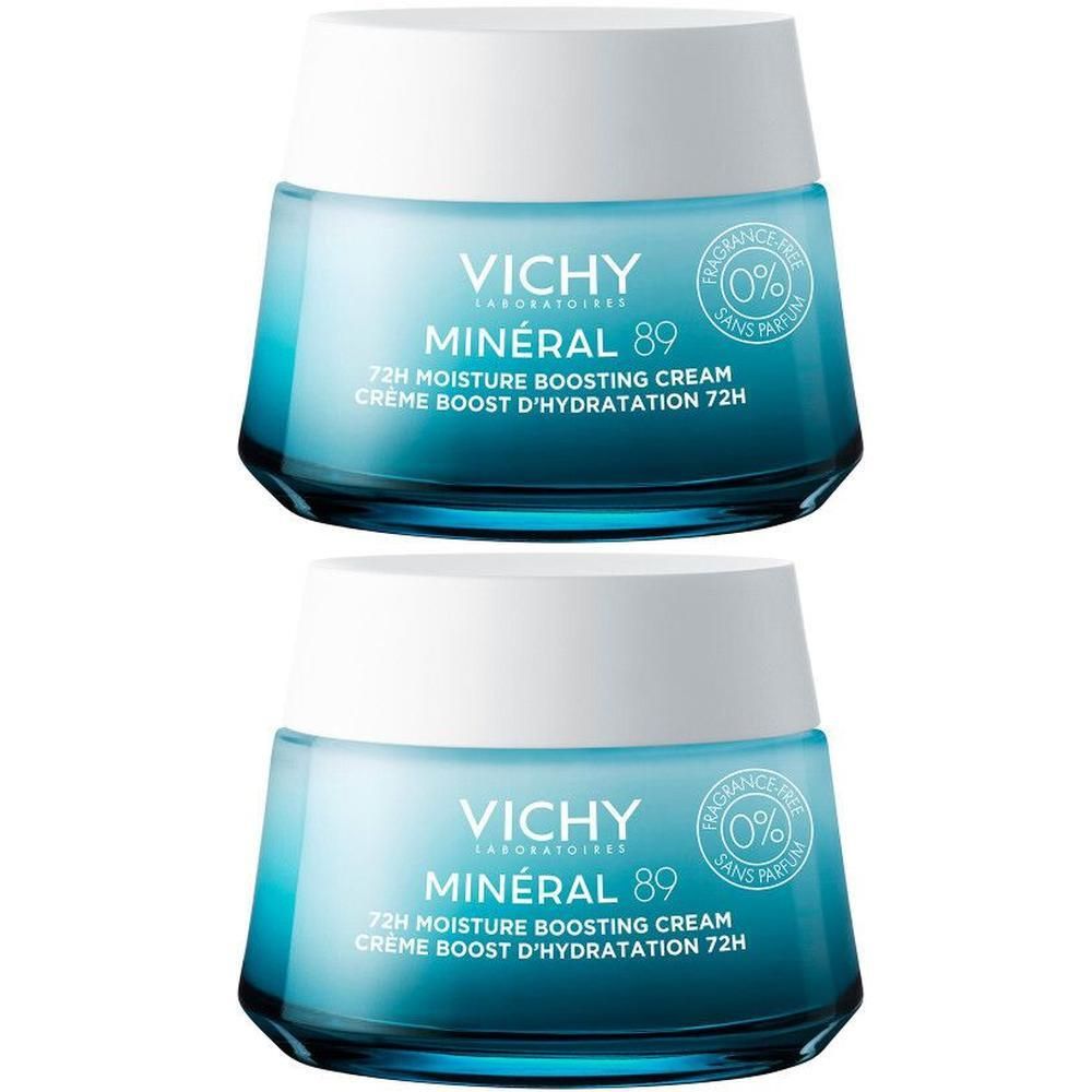 Vichy Minéral 89 72u Hydraterende Boost Crème | Zonder Parfum | Hydrateert en versterkt de huidbarrière