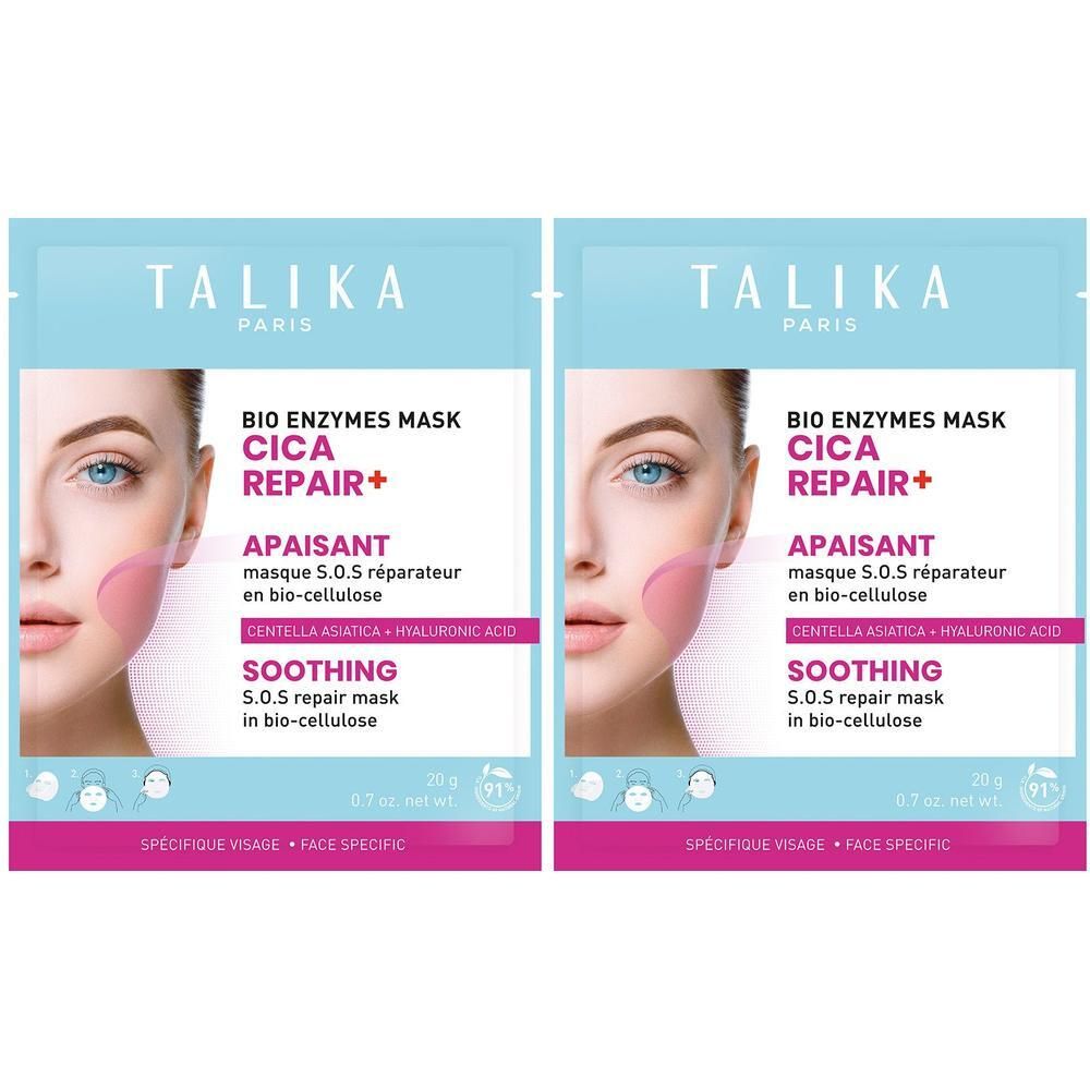 Talika Cica Repair + Soothing S.O.S. Repair Mask in Bio-Cellulose