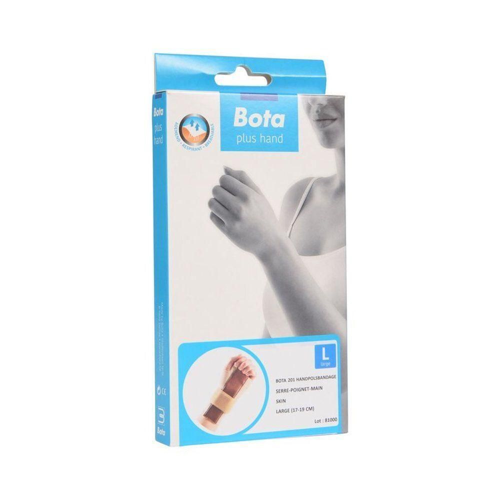 Bota polsbandage, maat L, huidkleurig. Biedt ondersteuning voor de pols.