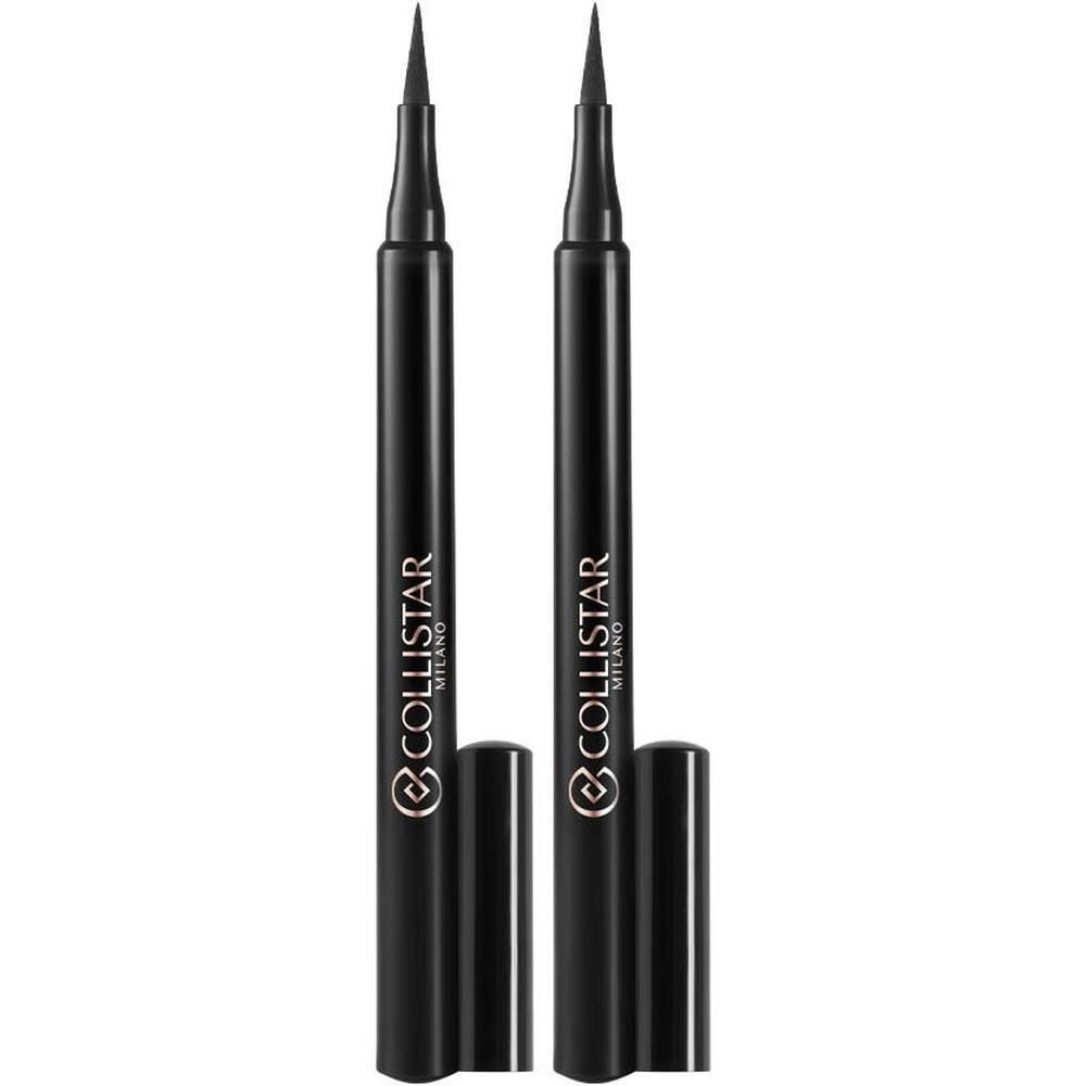 Twee zwarte Collistar Infinito Eye Markers met dop.