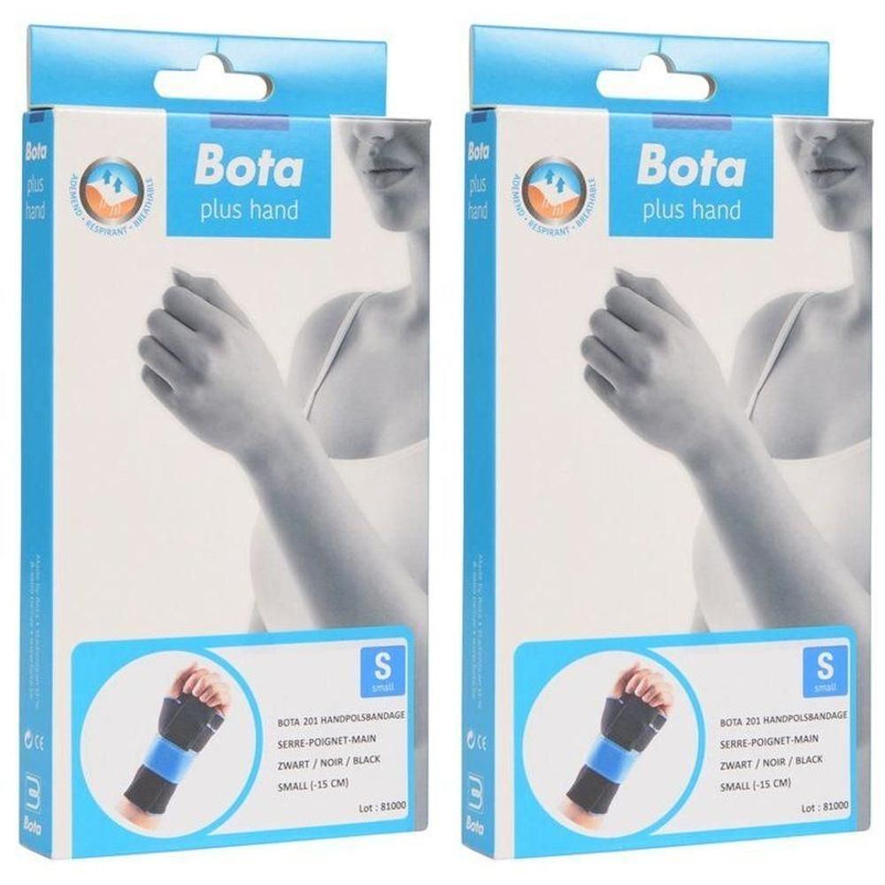 Bota polsbrace, zwart, maat S.