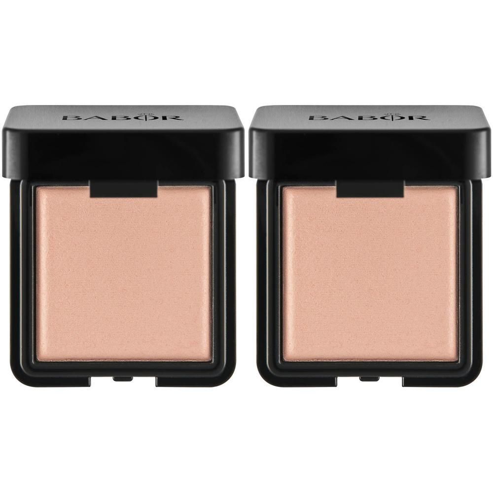 Deux poudres Babor Beautifying Powder dans des boîtiers noirs.