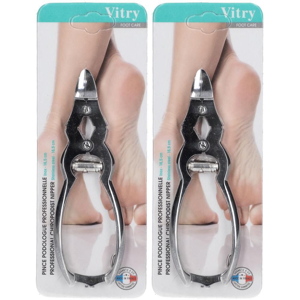 Pince podologue Vitry en acier inoxydable, 10,5 cm. Instrument professionnel.
