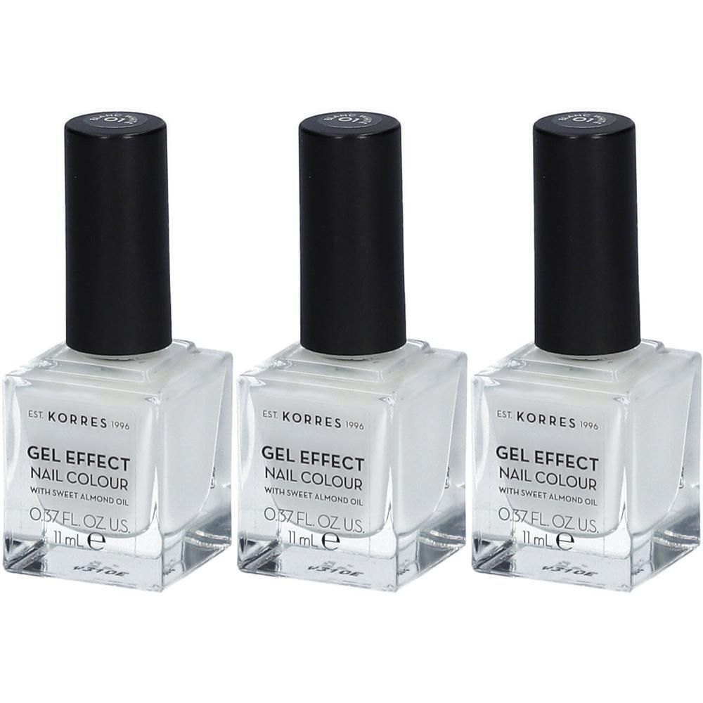 Korres KM Gel Effect Nail 01 Blanc White