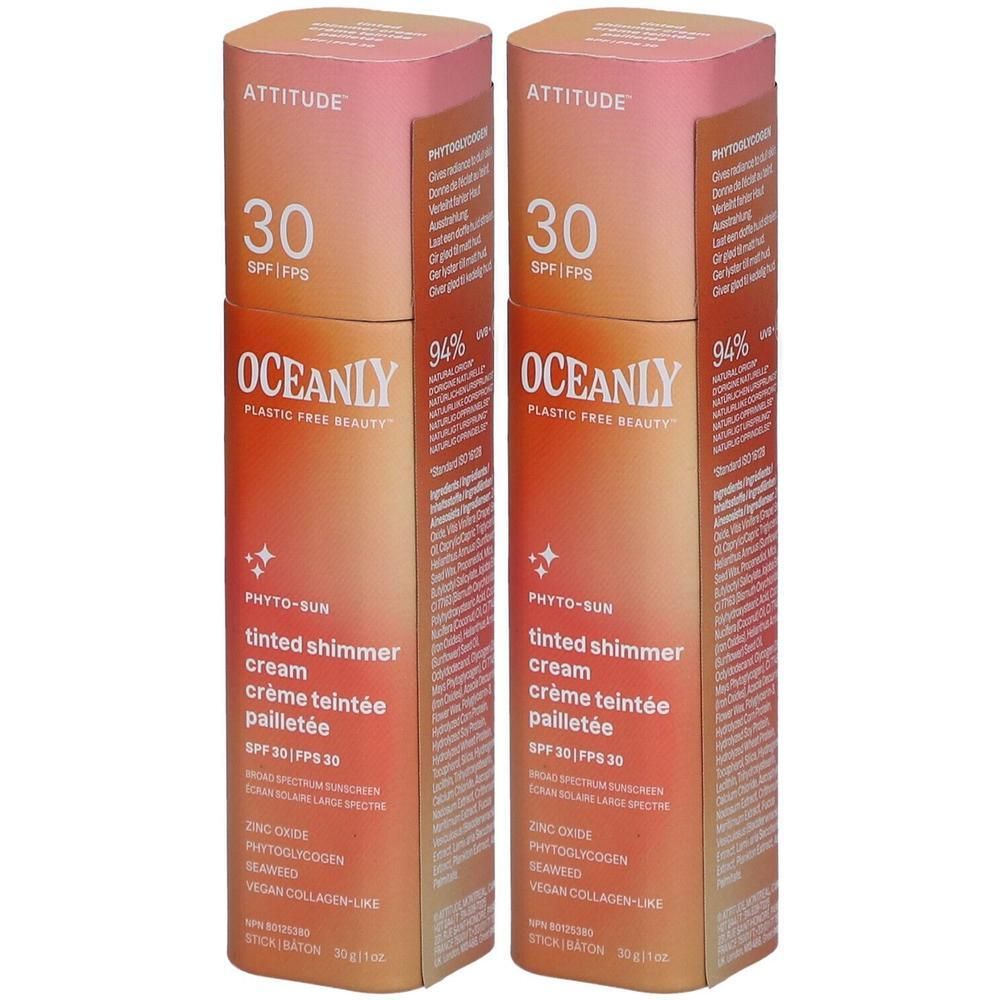 Attitude Oceanly Phyto Sun | Glitter Getinte Crème SPF30