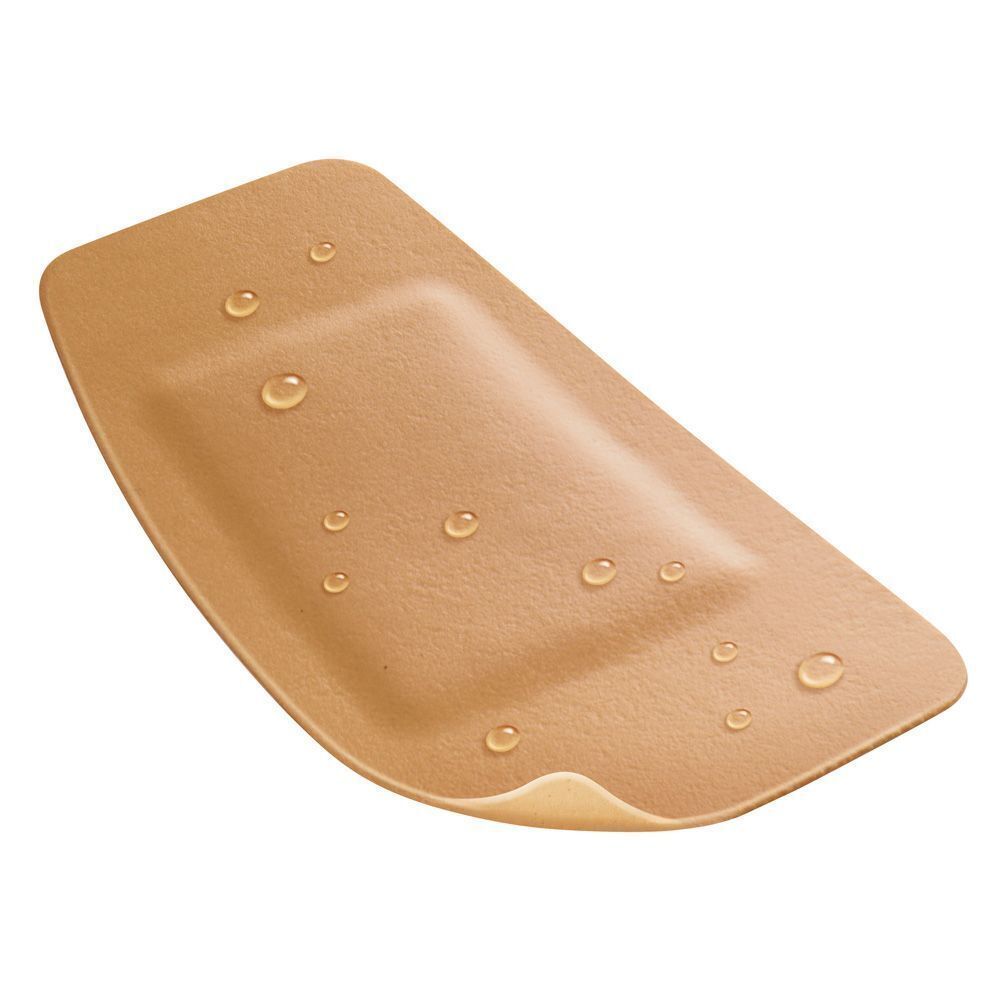 Nexcare Flexible Foam Maxi pleister met waterdruppels.