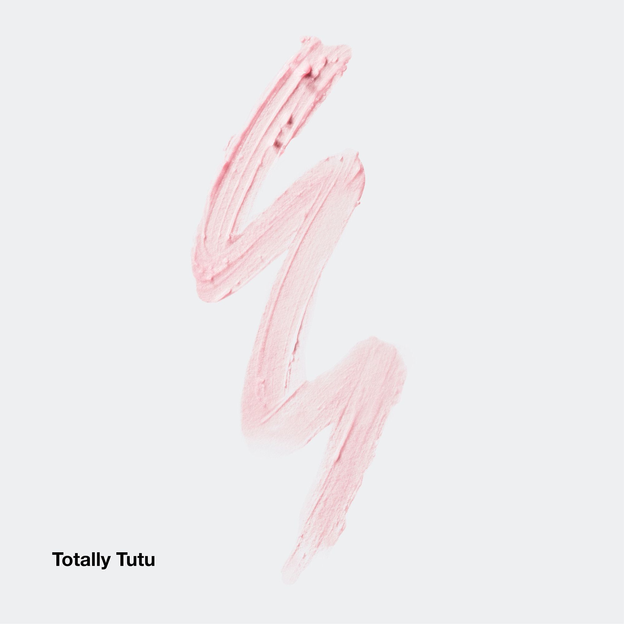 Roze lippenbalsem-applicatorstreep met de tekst 'Totally Tutu'.