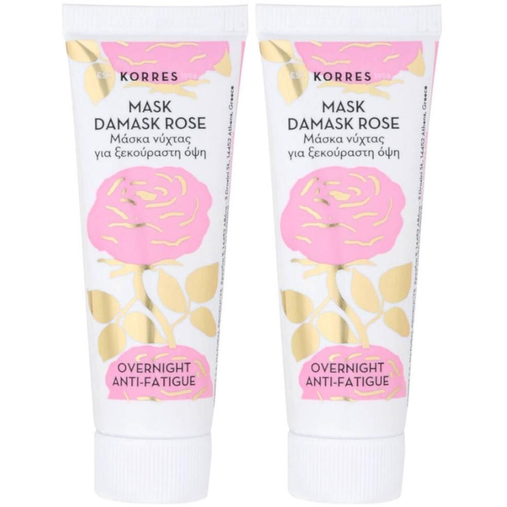 Korres  Anti-Vermoeidheid Nachtmasker Damask Roos