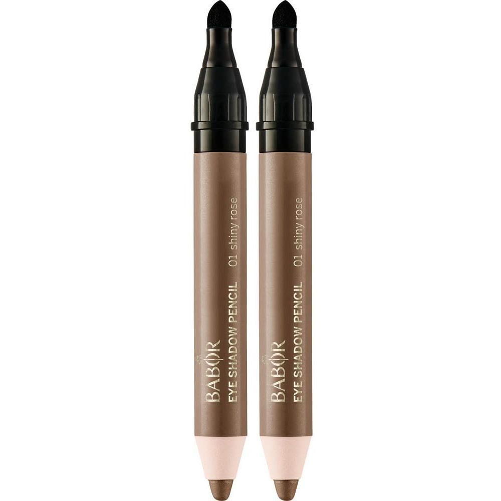 Deux crayons Babor Eye Shadow Pencil, teinte 01 Shiny Rose.