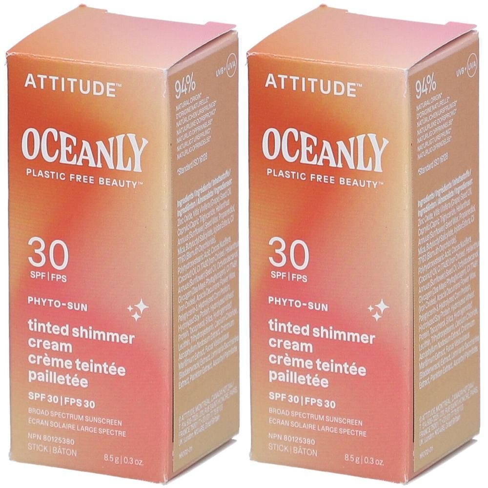 Attitude Oceanly Phyto Sun | Crème Teintée Pailletée SPF30