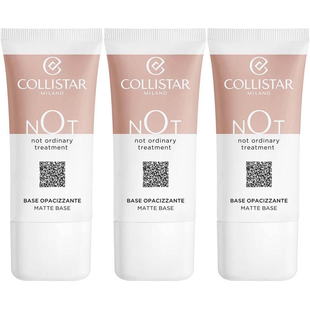Drie tubes Collistar NOT Matte Base.