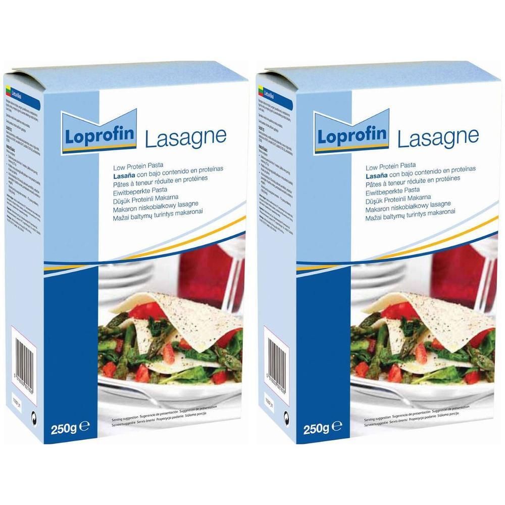 Twee pakken Loprofin Lasagne, 250g.