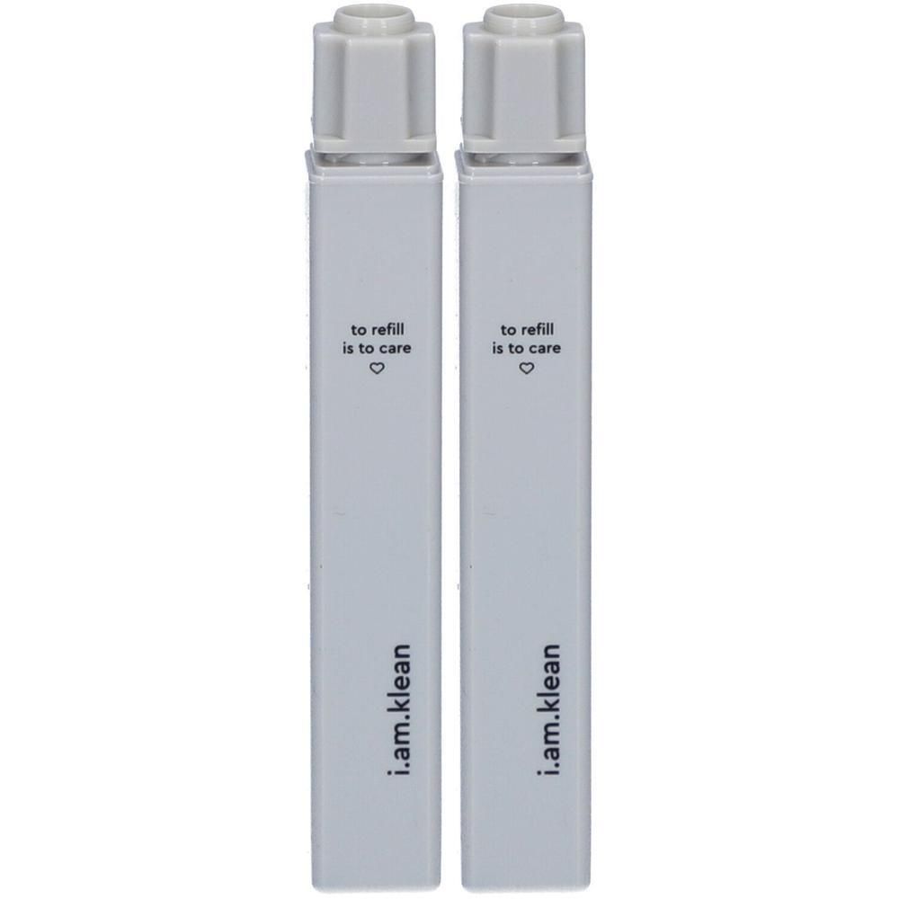 Deux recharges i.am.klean Mascara Lash Lock, blanches et épurées.
