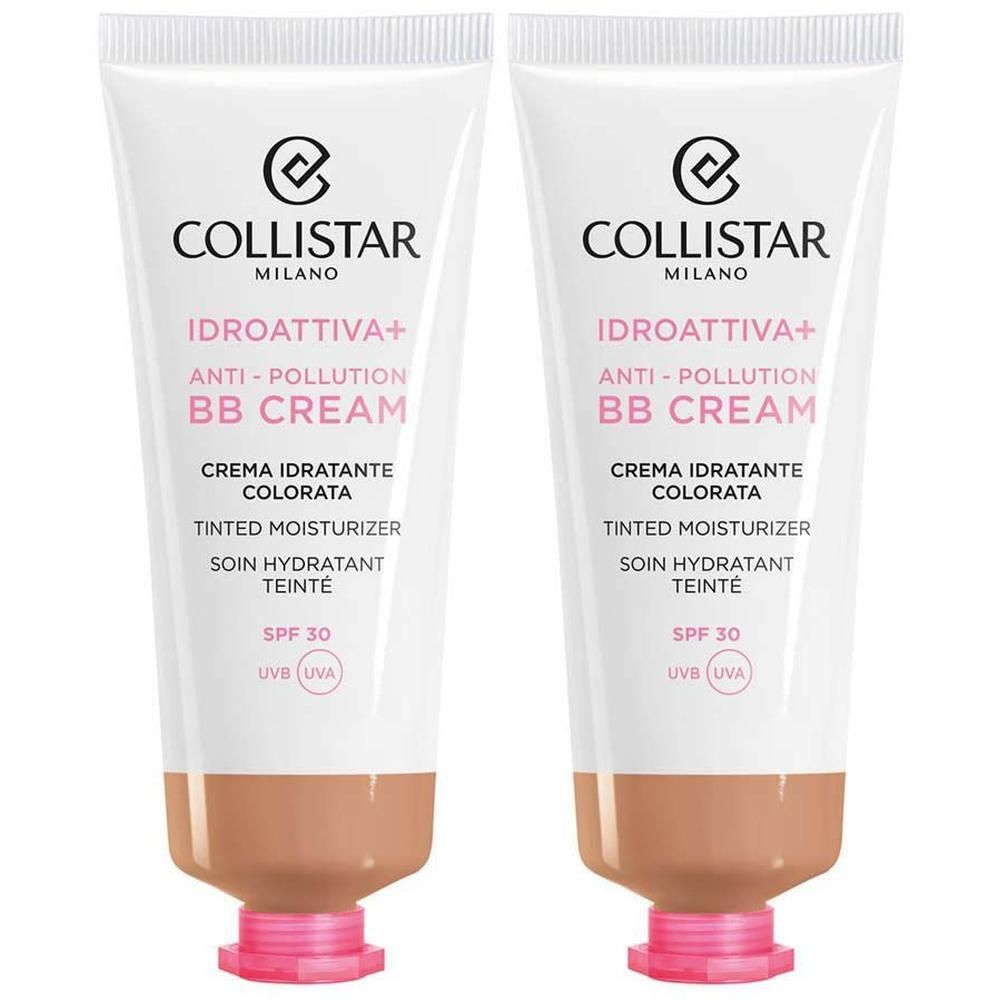 Deux tubes de Collistar IDROATTIVA+ BB CREAM SPF 30, crème hydratante teintée.