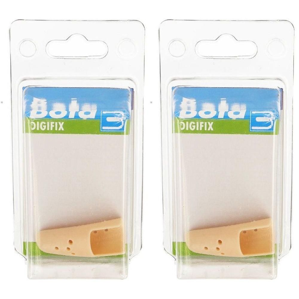 Deux protections pour doigts Bota Digifix en blister. Couleur chair, avec perforations.