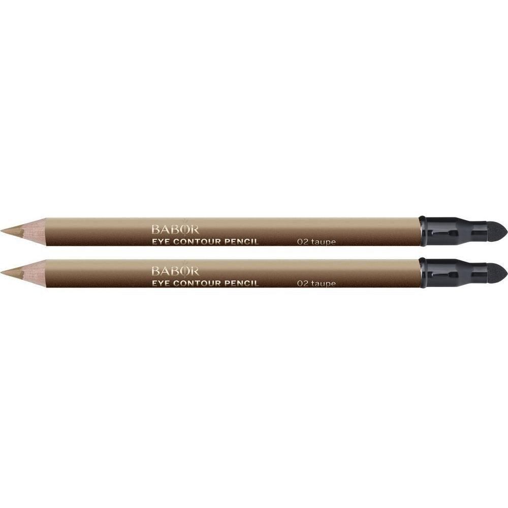Deux crayons Babor Eye Contour Pencil, couleur 02 Taupe.