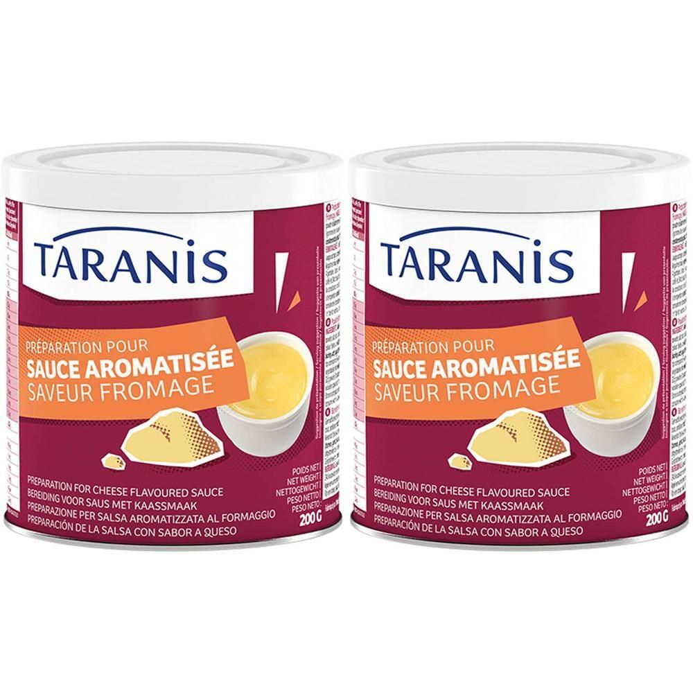 Twee blikken Taranis kaassausmix.