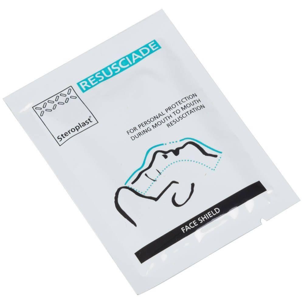 Masque facial Steroplast Resusciade pour la réanimation bouche-à-bouche.