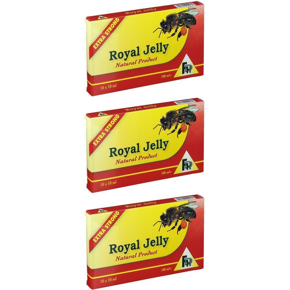 Drie pakken Royal Jelly, Natuurproduct, Extra Sterk.