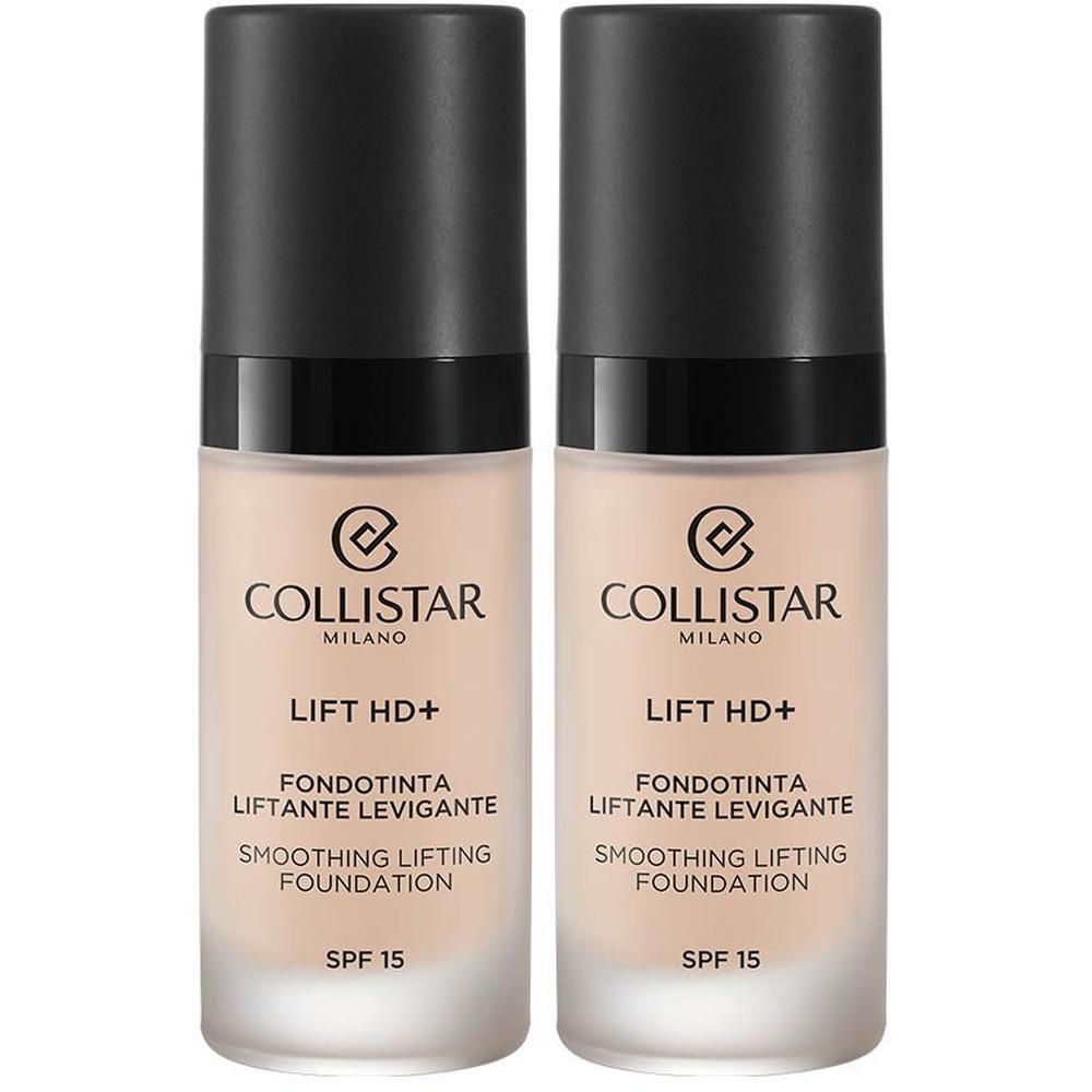 Deux flacons de fond de teint Collistar Lift HD+ avec SPF 15.
