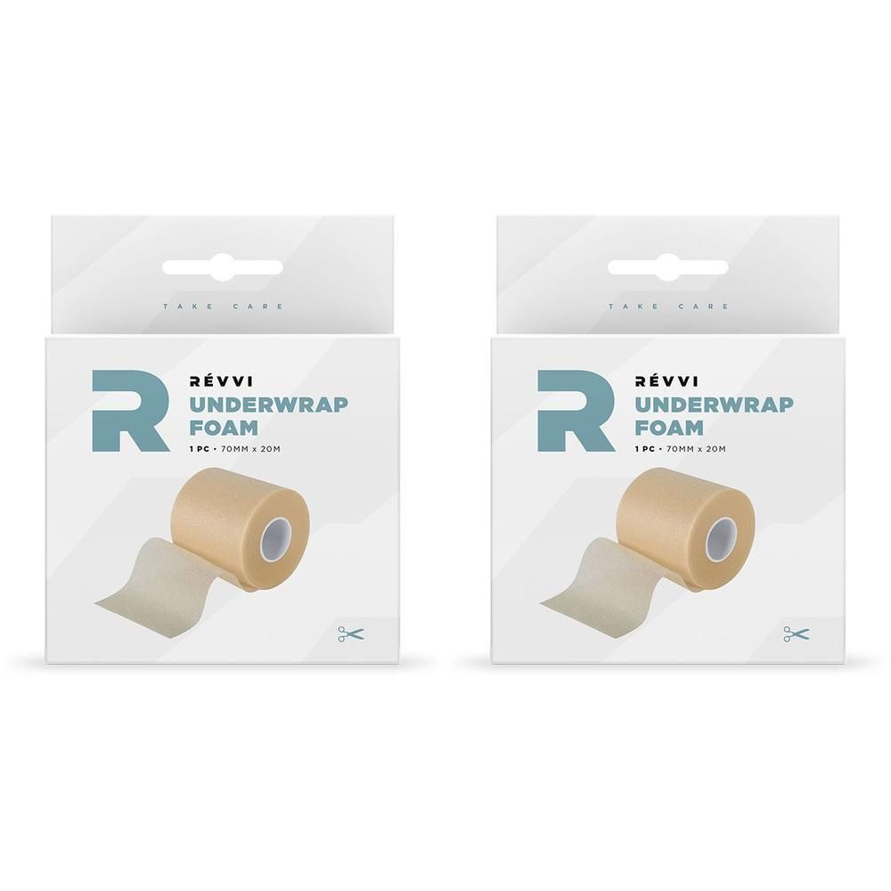 Twee pakken RÉVVI onderwrap foam, beige.