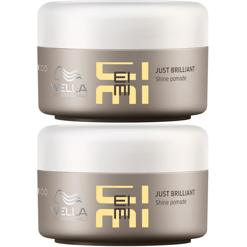 Deux pots de Wella Professionals EIMI Just Brilliant Shine pommade.