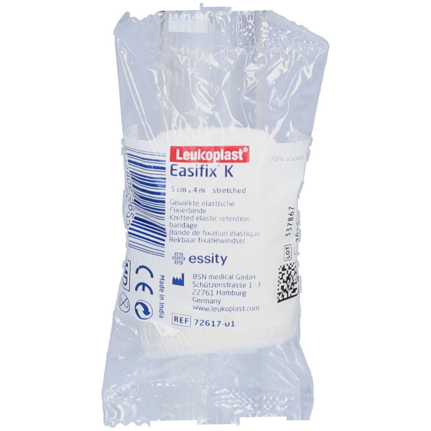 Bande de fixation élastique Easifix K Leukoplast, 5cm x 4m.