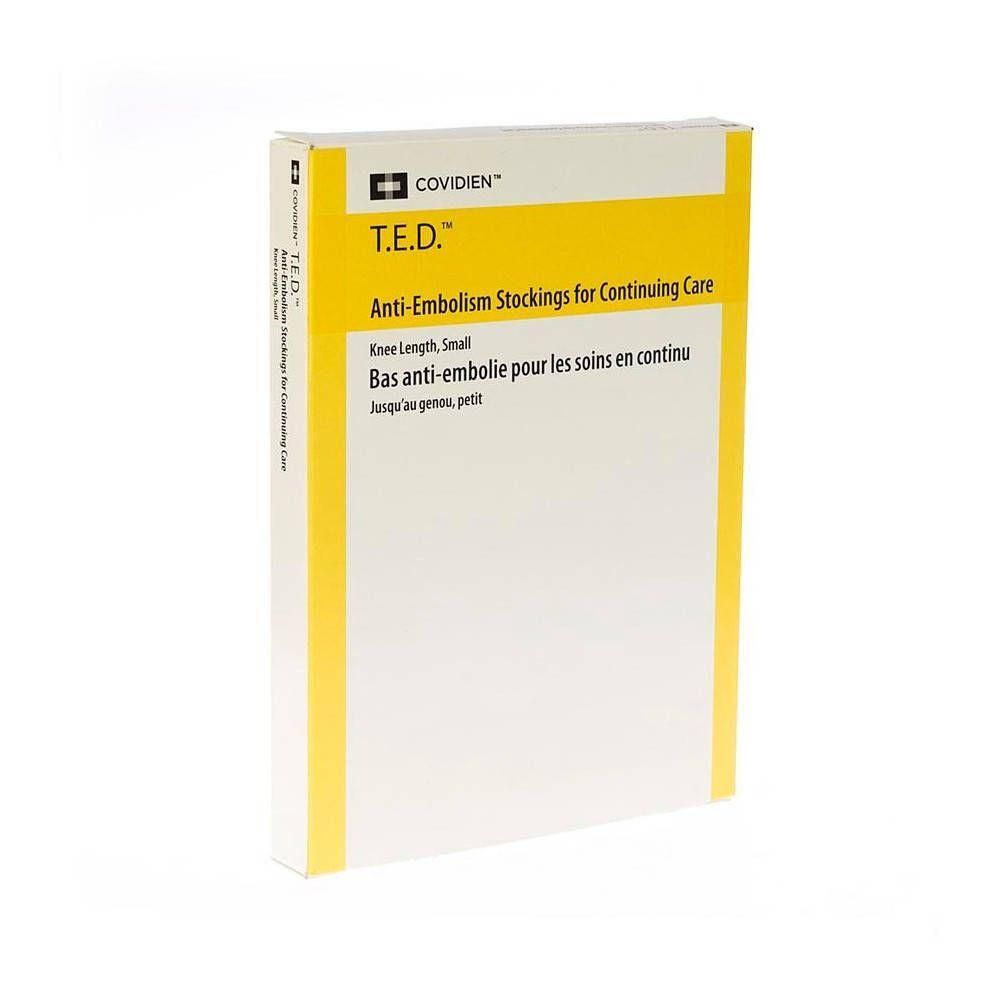 Verpakking voor anti-emboliestokken, knielengte, klein, beige.