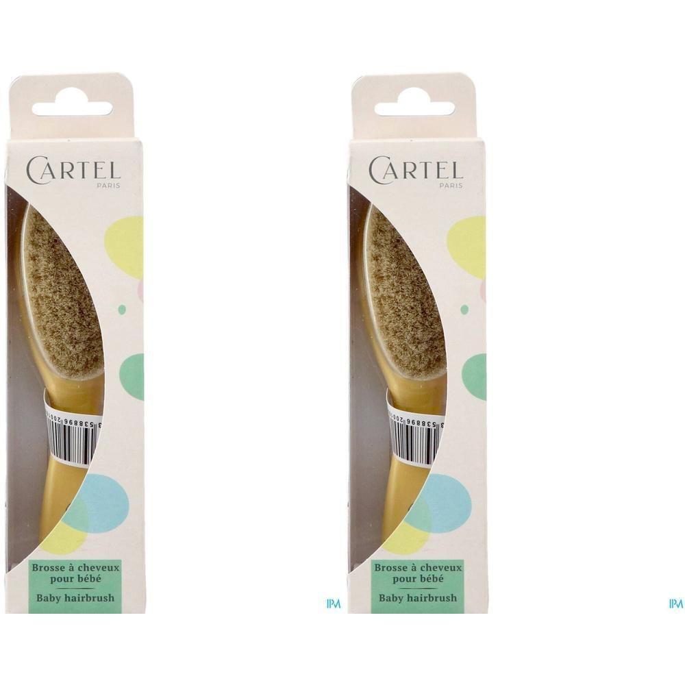 Cartel Brosse Cheveux Bébé Jaune