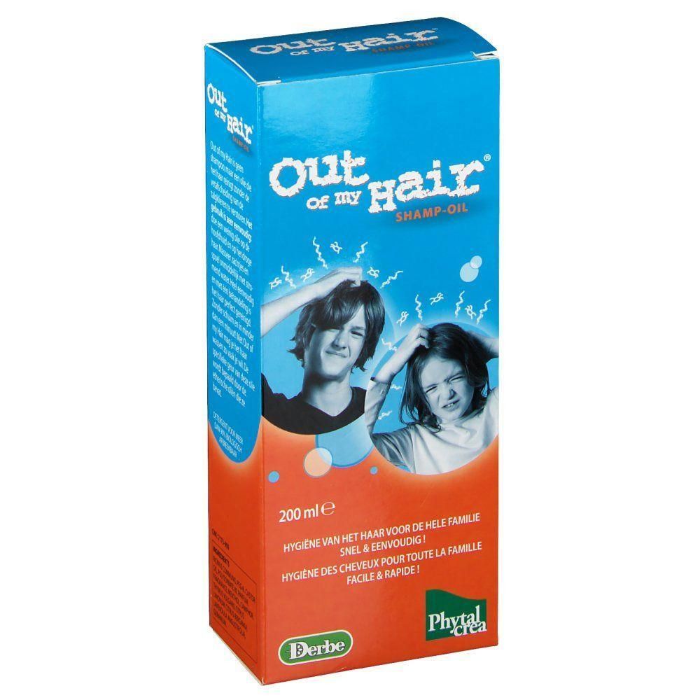 Verpakking van Derbe Out of my Hair Shampoo-Olie, 200 ml.