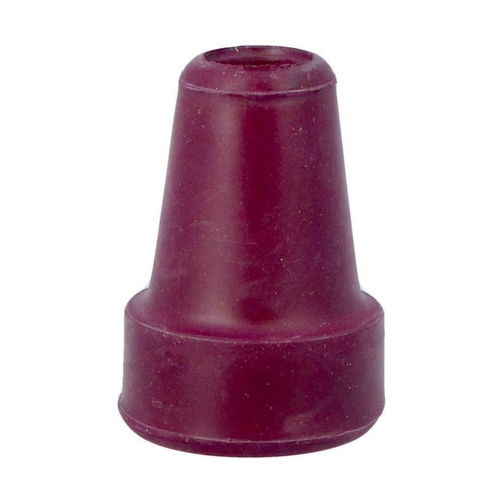 Auberginekleurige rubberen krukdop, 17 mm diameter.