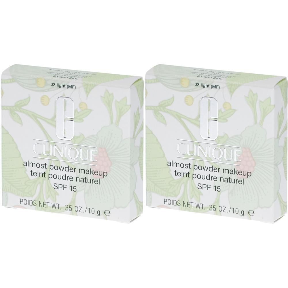 Twee Clinique Almost Powder Makeup SPF 15 dozen, 03 light (MF).