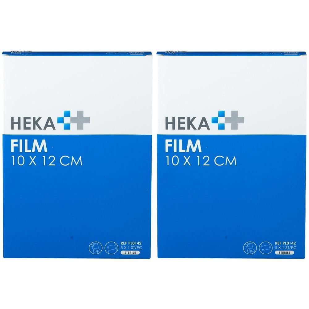 Twee pakken Heka Film Wondfolie, 10x12 cm.
