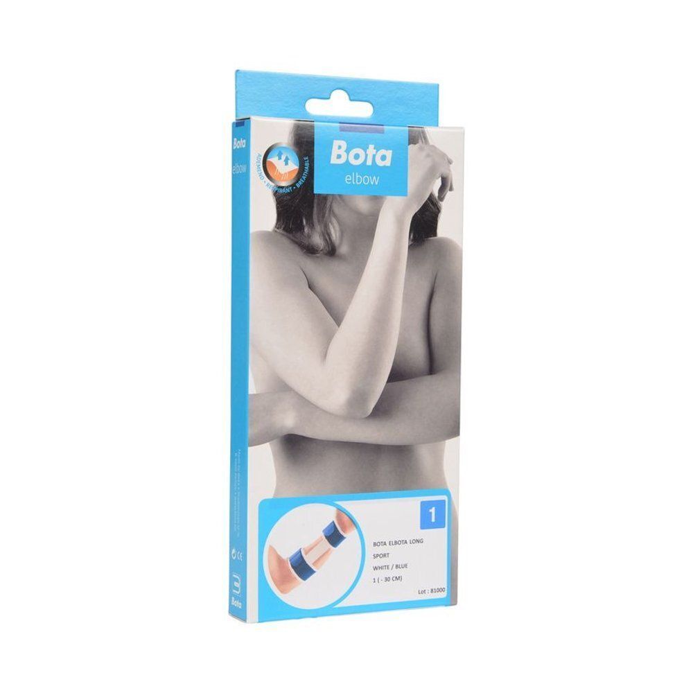 Verpakking voor een Bota El Elbow Long Sport onderarmband.