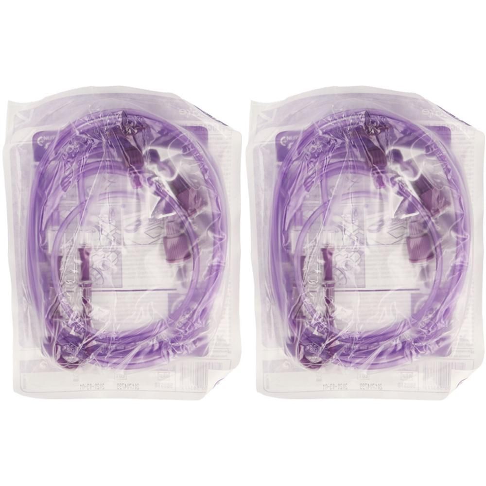 Deux tubulures Flocare Infinity Twinline, emballées stérilement.