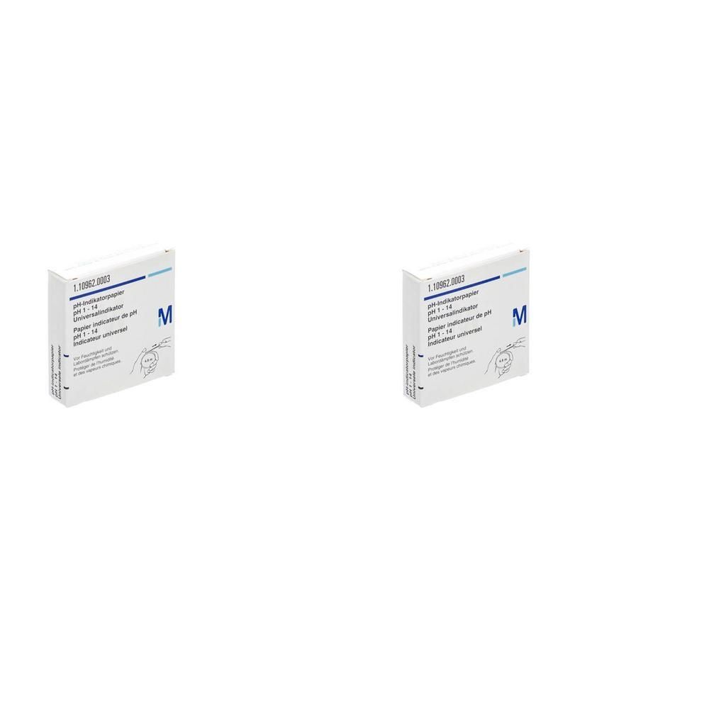 Twee dozen pH-indicatorpapier 1-14.