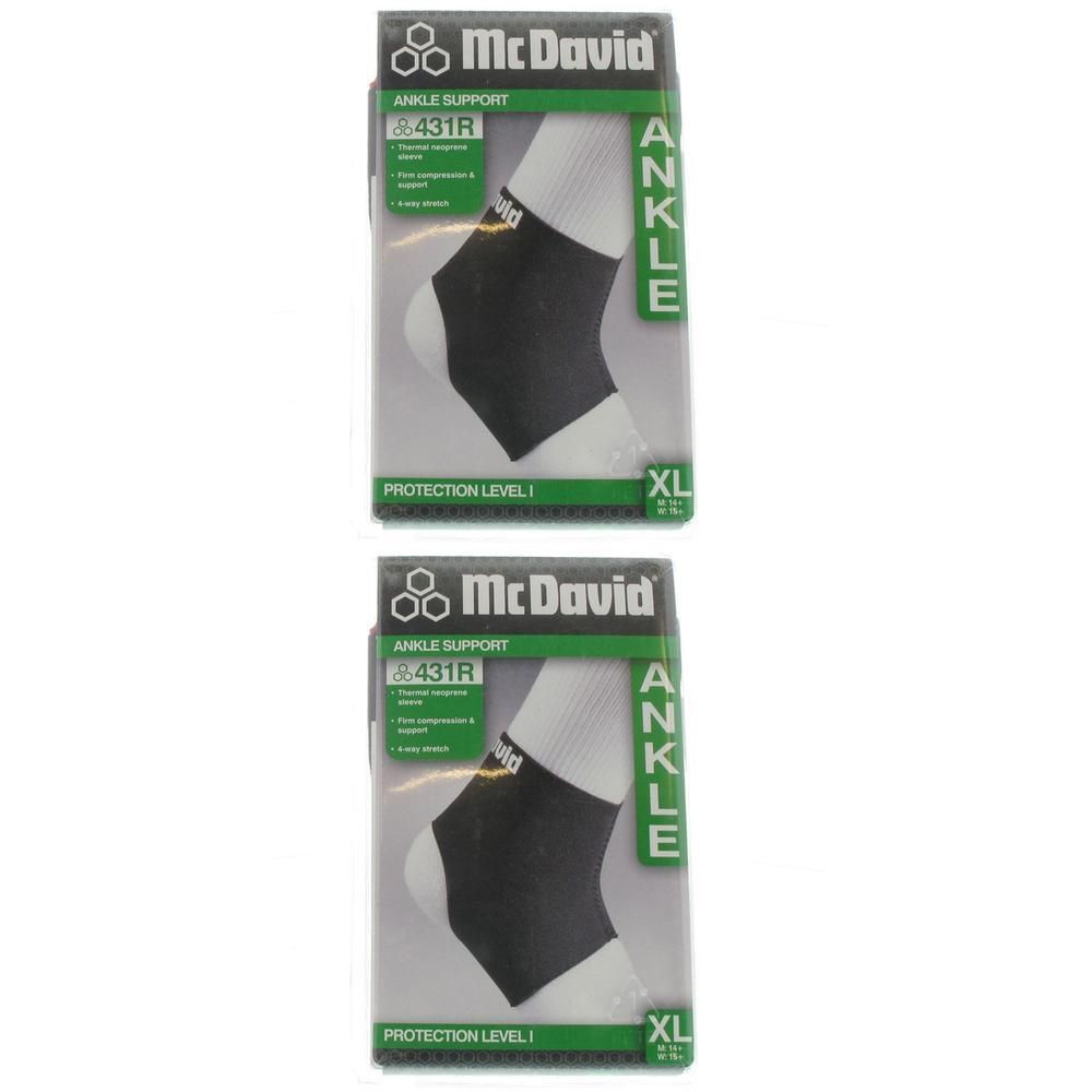 McDavid Cheville 431R, noir, taille XL, niveau de protection I.
