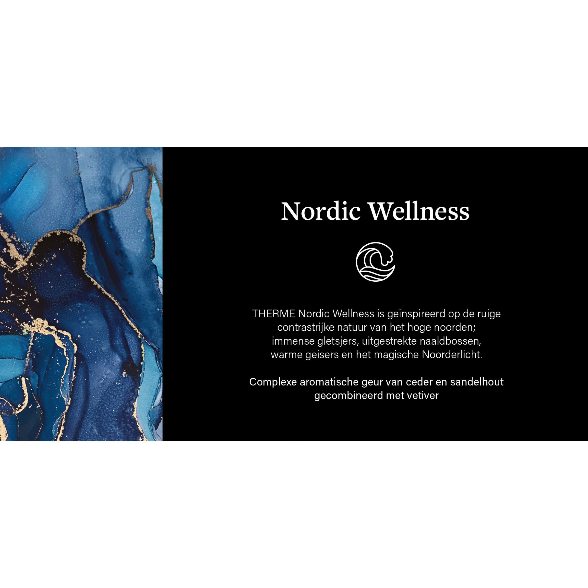Tekst over de inspiratie van de Nordic Wellness lijn van Therme.