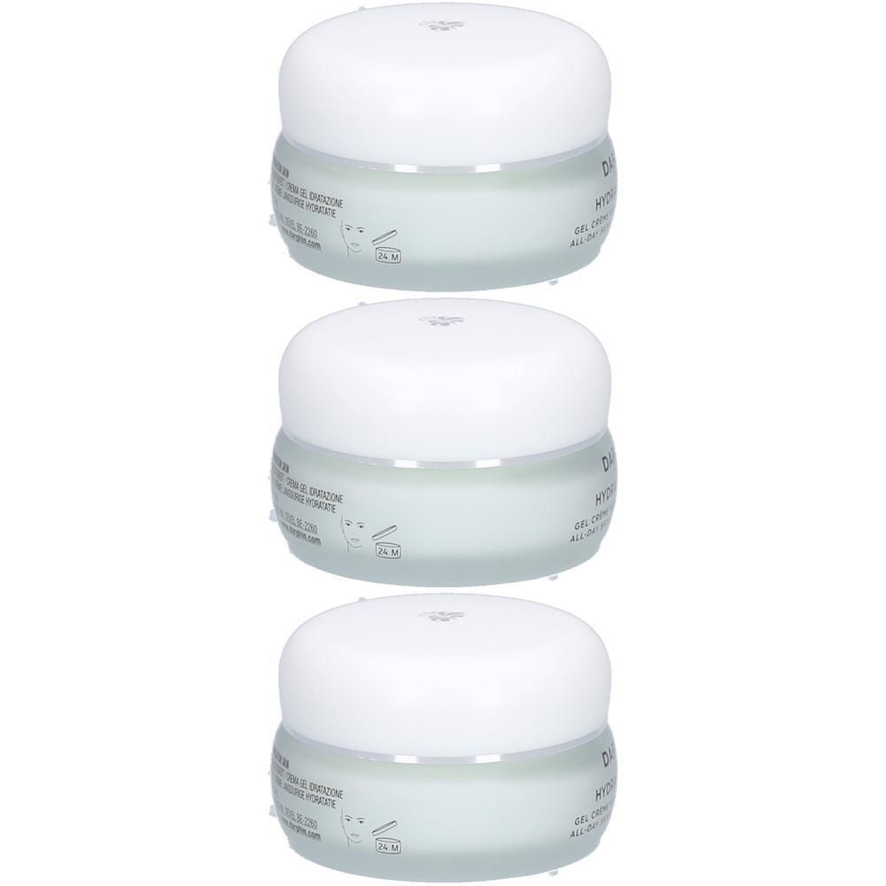 Drie potjes Darphin Hydraskin Light Gel-Crème Hydratation Continue.
