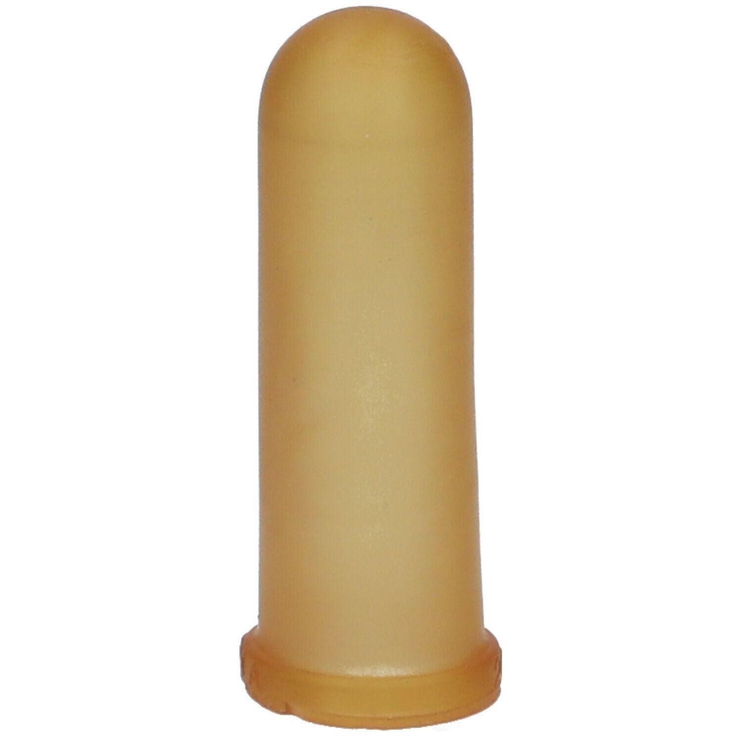 Un protecteur individuel en silicone, de couleur claire, en forme de doigt, avec une extrémité arrondie et un bord côtelé.