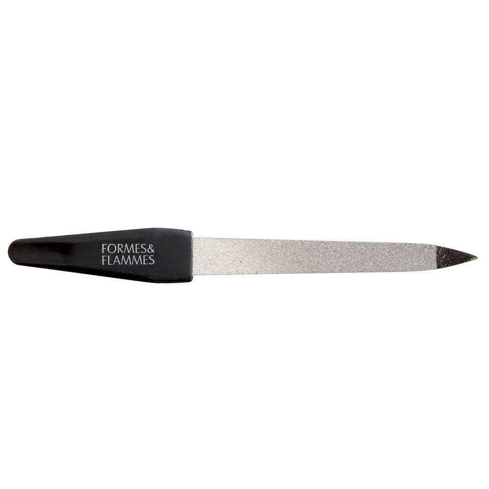 Formes & Flammes nagelvijl saffier diamant met zwart handvat.