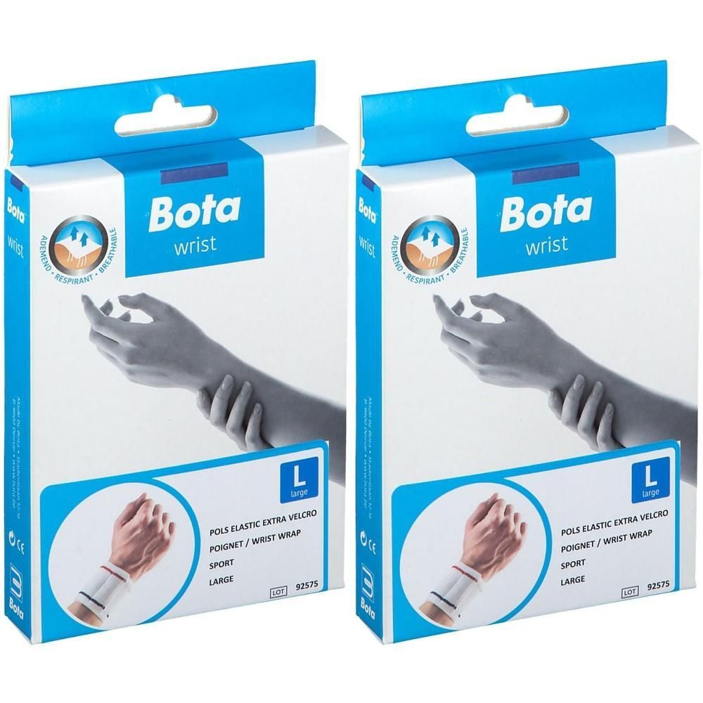 Bota Support poignet élastique avec velcro, taille L.