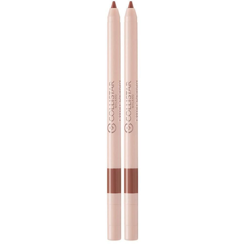 Deux crayons à lèvres Collistar, couleur brun naturel.