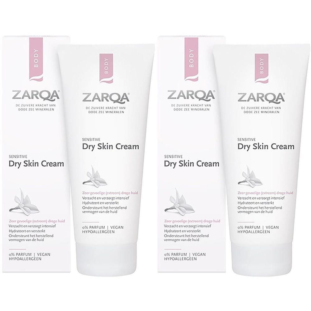 Zarqa Sensitive Dry Skin Cream, lot de 2 tubes. Pour peau sèche.