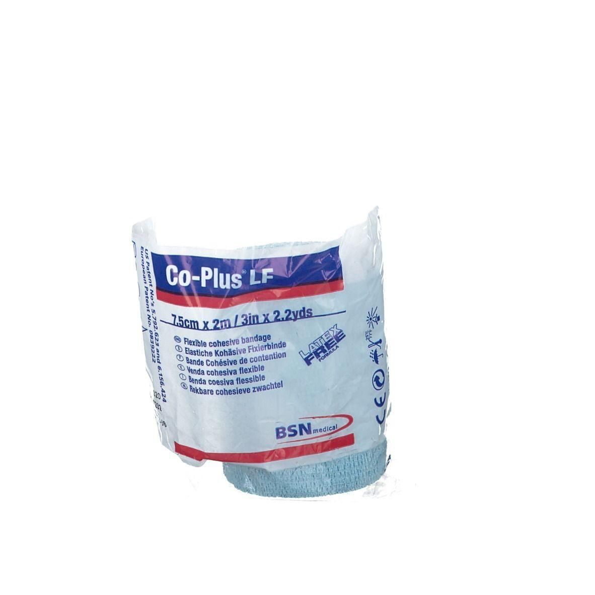 Co-Plus LF cohesieve zwachtel, 7.5cm x 2m, latexvrij.